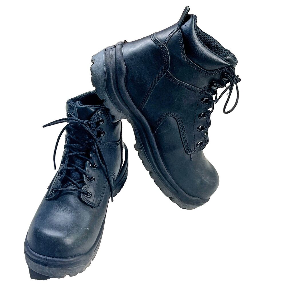Red Wing Shoes 2234 Men Black Leather Safety Steel Toe Work Boots Sz 7D ASTM EH